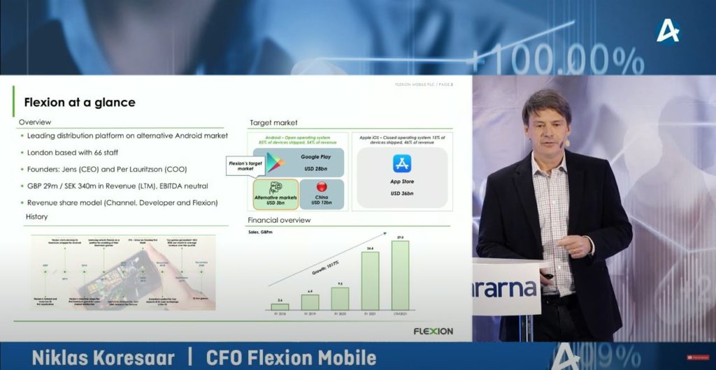 Niklas presenting at Aktiespararna in Sweden (in Swedish)